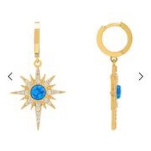 Latelita gorgeous sunburst/starburst earrings, lightweight and lovely